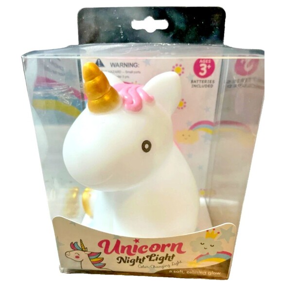 Evriholder Unicorn Night Light Pink Main Calming Design Playroom Bedroom Gift - Picture 1 of 6